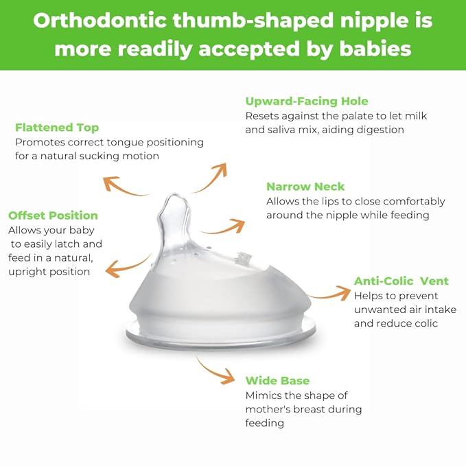 Haakaa Generation 3 Glass Baby Bottle 6 oz/160 ml, 1 PK (Grey)