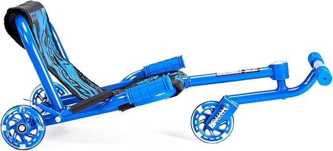 VEVOR Ride on Scooter, Load Capacity of 198 lbs, Swing Side-to-Side for Amazing Ride Powered by Zig-Zag Motion, Ride on Drifting Toy for Ages 10+, Rides on Any Hard Surface for Indoor & Outdoor, Blue