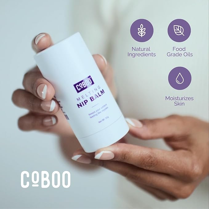 Melting Nip Balm for Sore Nipples, Baby-Friendly Postpartum Essential, Touch-Free Application, Soothes and Protects, Breastfeeding Essentials