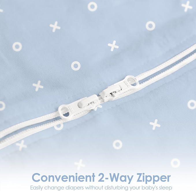 Baby Swaddle 0-2 Months, Cotton Arm-In Zipper Sleep Sack, Wearable Blankets Wrap for Newborn Infant Boys (Dinosaur, Polka Dots, Pack of 2)