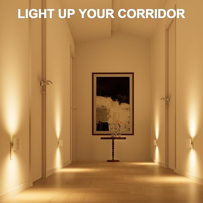 NIORSUN Night Lights Plug into Wall, Dimmable with 3 Color Modes & Auto On/Off Sensor, Ultra-Slim Nightlight for Hallway, Bathroom, Bedroom, Nursery, Kitchen (4 Pack, White)