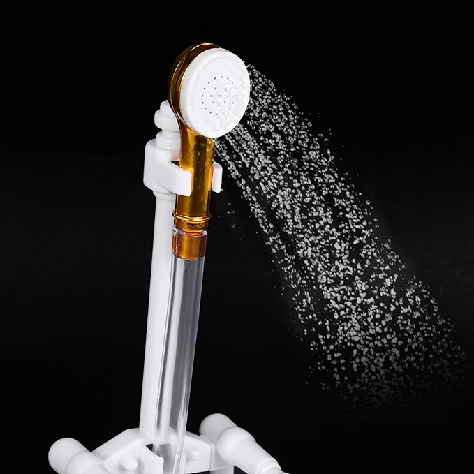 Toyvian Electric Water Spraying Bathtub Swimming Pool with Sprayer Without Battery for Doll (White)