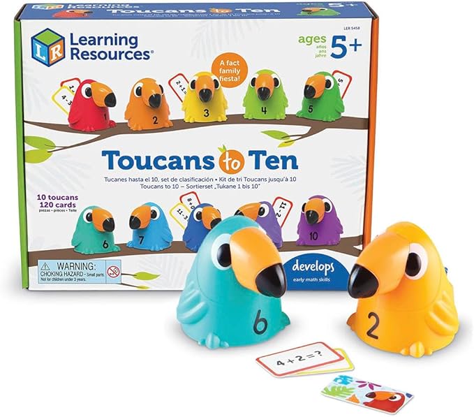 Learning Resources Toucans to 10 Sorting Set, Counting & Sorting, Early Math Skills Toy, Ages 5+