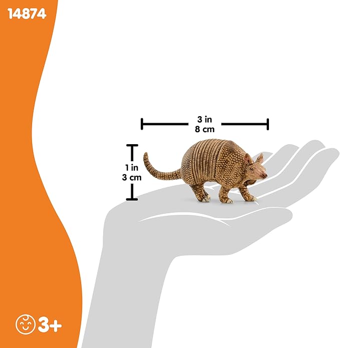 Schleich Wild Life - Wild Animal Toy Armadillo Figurine - Kids and Toddlers Ages 3+