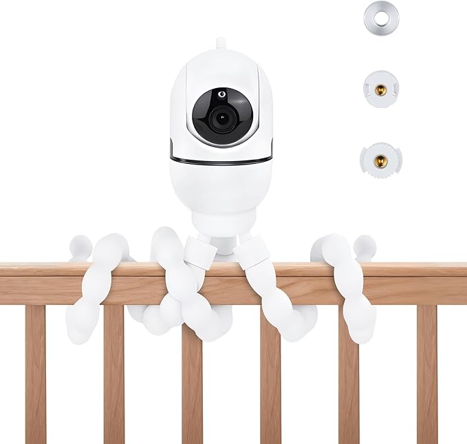 Adjustable Baby Monitor Mount, 7.8'' Tripod Baby Monitor Stand for HelloBaby HB65/HB40/HB6550/HB66/ HB6339/HB6550 Pro, ANMEATE SM935E, Flexible Baby Camera Stand for 1/4 Thread Connection Monitors