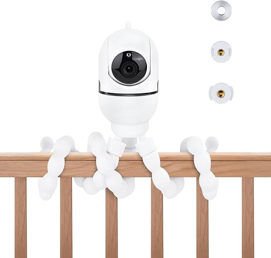 Adjustable Baby Monitor Mount, 7.8'' Tripod Baby Monitor Stand for HelloBaby HB65/HB40/HB6550/HB66/ HB6339/HB6550 Pro, ANMEATE SM935E, Flexible Baby Camera Stand for 1/4 Thread Connection Monitors
