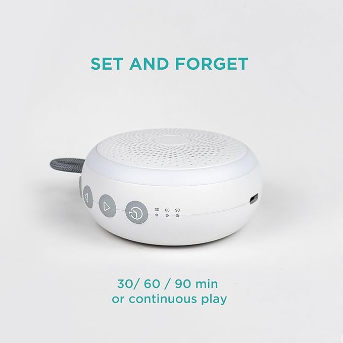 LittleHippo White Noise Machine | Portable Sound Machine for Babies, Kids, Adults | Sleep Soother | 19 Soothing Sounds | Long Battery Life | Travel, Registry, Baby Shower, Gift