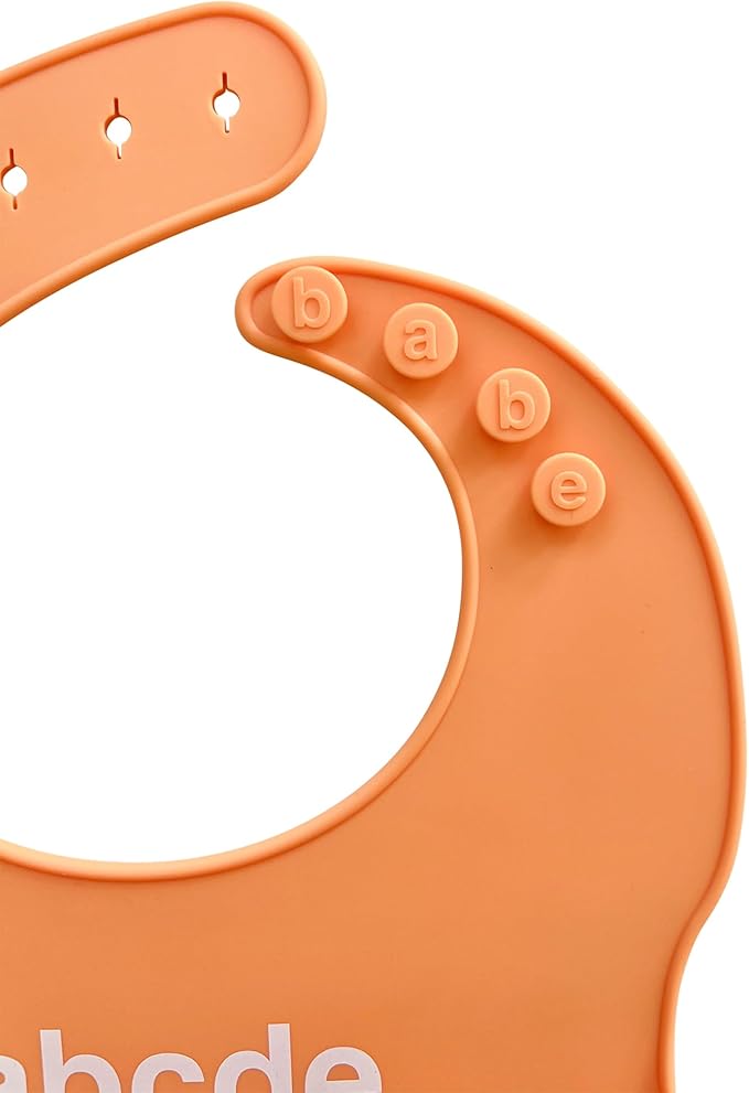 Denver James Silicone Feeding Bibs | Dishwasher Safe. Waterproof. Adjustable.