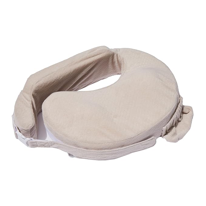 My Brest Friend Nursing Pillow - Deluxe - Enhanced Comfort w/Slipcover - Ergonomic Breastfeeding Pillow for Ultimate Support for Mom & Baby - Adjustable Pillow W/Handy Side Pocket, Soft Sand