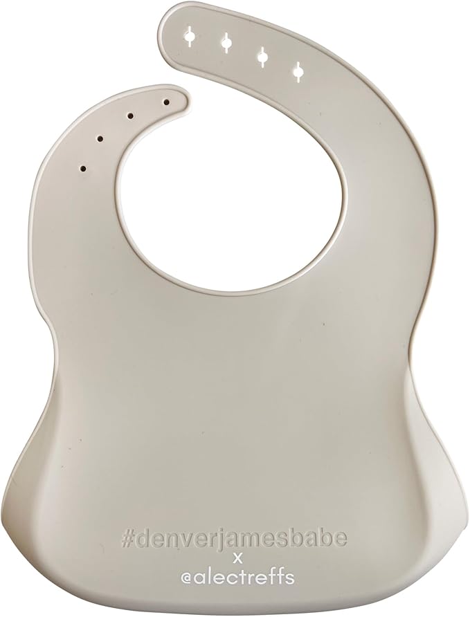 Denver James Silicone Feeding Bibs | Dishwasher Safe. Waterproof. Adjustable.