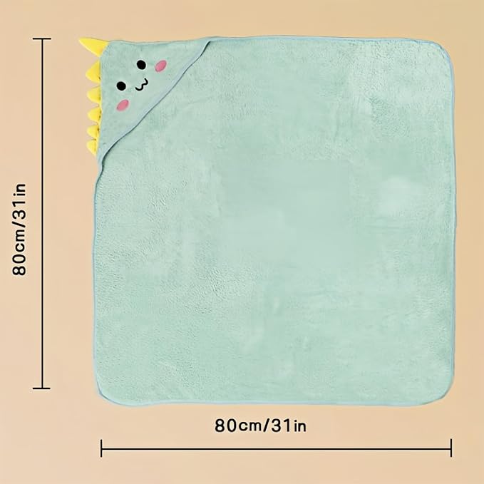 Baby Hooded Towels,31 x 31 in Baby Washcloths, Infant Super Soft Baby Bath Towels with Hood for Toddlers1-3,Highly Absorbent Viscose Hooded Towel for Boys, Girls, Newborn Essentials