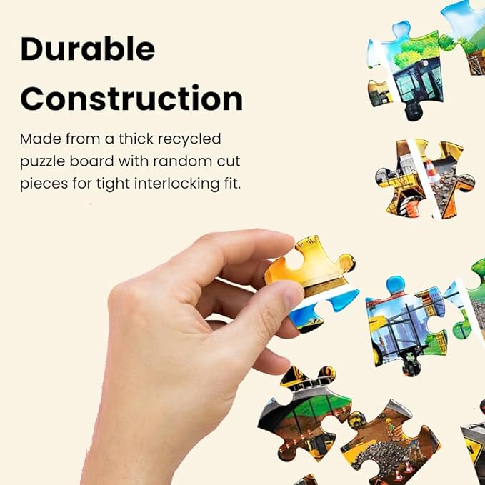 MasterPieces – Jigsaw Puzzle Set for Kids 6+ Years, 4-Pack of 100 Pieces, Educational and Fun Game, Caterpillar Collection, Gift Idea for Children, 8" x 10