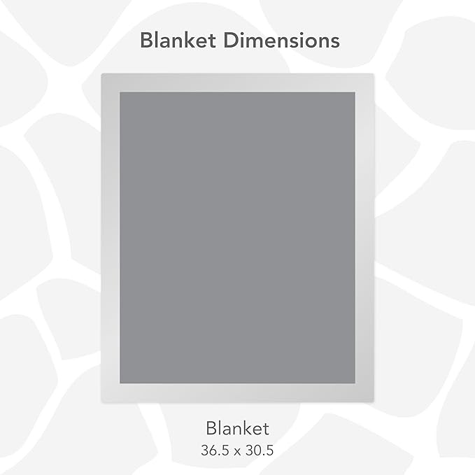 Little Giraffe Posh Mink Baby Blanket - Double-Sided Ultra Soft Plush Fabric, for New Moms, Newborn Must-Have for Girls & Boys, Cozy & Cuddly Comfort Blanket, 29" x 35", Silver