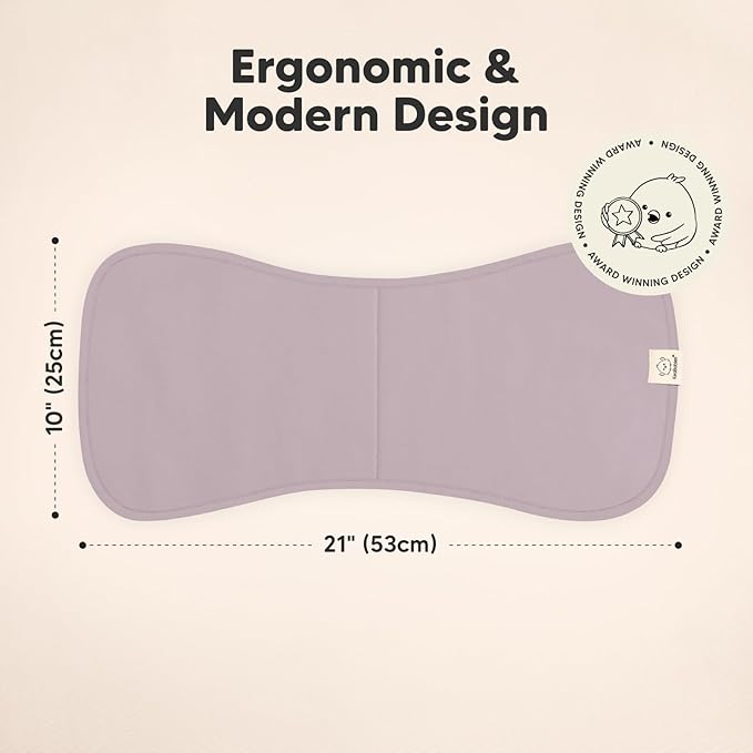 Organic Burp Cloths Baby Boy & Girl - 5-Pack Super Absorbent Cotton Burping Cloths for Babies, Soft & Plush Newborn Spit Up Rags, Infant Towels for Milk Spit Up, Unisex, Large 21" x 10" (Embrace)