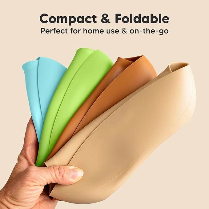 KeaBabies 2-Pack Silicone Baby Bibs for Eating - Sturdy Food-Grade Silicone Bibs for Babies Girl, Boy, Large Food Catcher, Clean & Put On Easily, Waterproof Toddler Feeding Essentials (Cloud Nine)