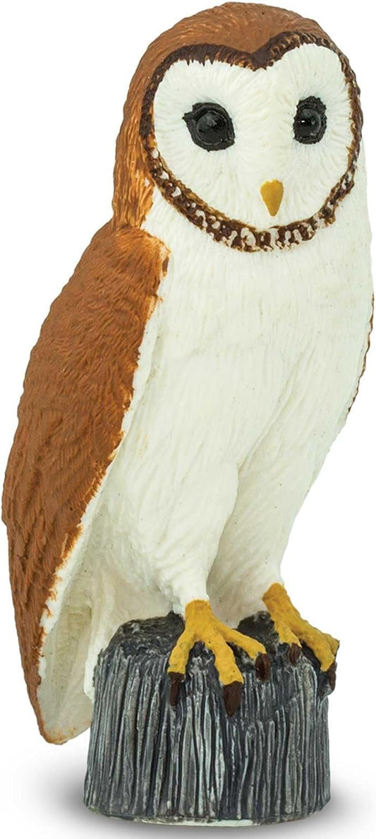 Safari Ltd. Barn Owl Figurine - Detailed 2.75" Plastic Model Figure - Fun Educational Play Toy for Boys, Girls & Kids Ages 3+