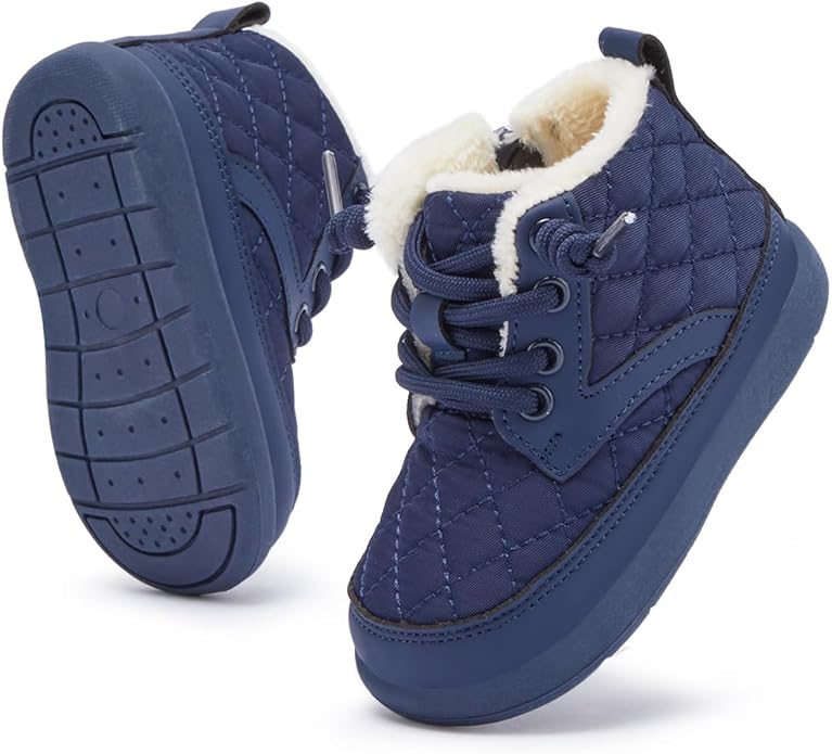 BMCiTYBM Baby Boy Girl Snow Boots Waterproof Winter Warm Booties Nonslip Lightweight Outdoor Shoes for First Walkers 6 9 12 18 24 Months(Infant/Toddler)