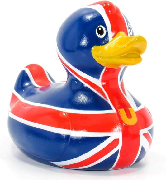 Brit Rubber Duck Bath Toy by Bud Duck | Elegant Gift Packaging - British and Proud! | Child Safe | Collectable