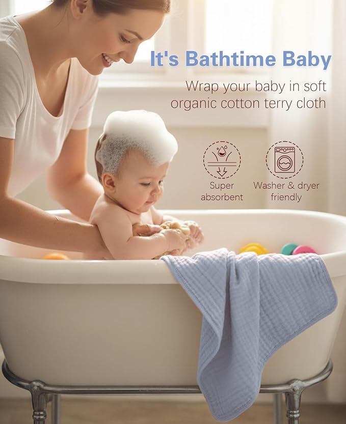 3-Pack Hooded Baby Towels for Newborn 100% Cotton Soft Babies Blanket Toddler and Kids Bath Towel Baby Essentials