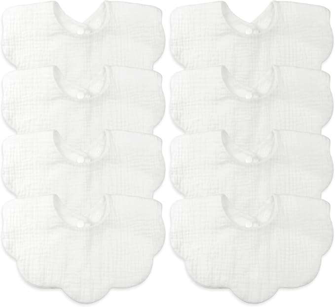 Baby Bibs Muslin Drool Teething Drooling Bibs for Baby Girl Boy Muslin Cotton