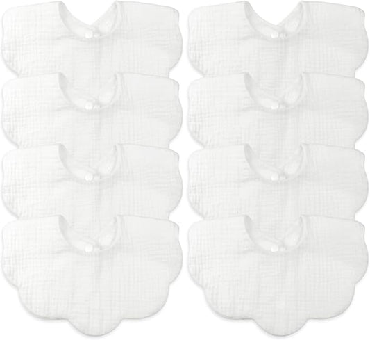Baby Bibs Muslin Drool Teething Drooling Bibs for Baby Girl Boy Muslin Cotton