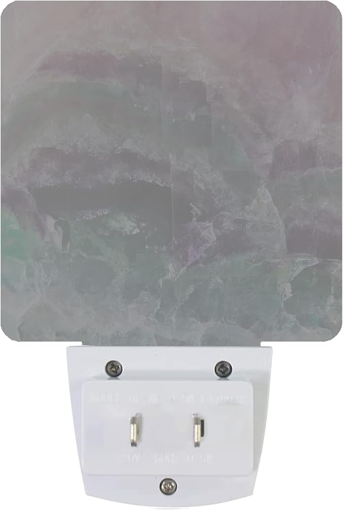 Color Pink Fluorite Crystal Stone Night Light Plug-in LED Nightlights Auto Sensor Night Lamp Dusk-to-Dawn Lamp Home Decor for Nursery Children Girls Boys