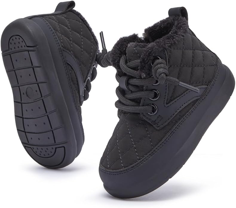 BMCiTYBM Baby Boy Girl Snow Boots Waterproof Winter Warm Booties Nonslip Lightweight Outdoor Shoes for First Walkers 6 9 12 18 24 Months(Infant/Toddler)