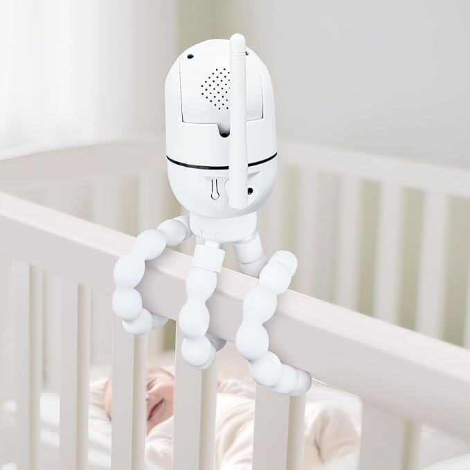 Adjustable Baby Monitor Mount, 7.8'' Tripod Baby Monitor Stand for HelloBaby HB65/HB40/HB6550/HB66/ HB6339/HB6550 Pro, ANMEATE SM935E, Flexible Baby Camera Stand for 1/4 Thread Connection Monitors