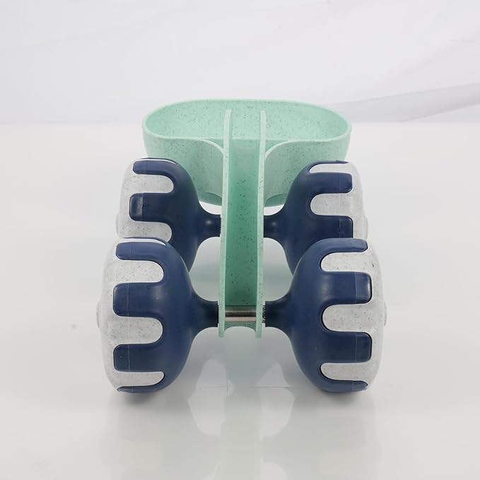 Asweets Beach Sand Toy Shovel Car, Organic Green Plastic Travel Beach Sand Toys for Kids Toddlers, Ideal Gift for Boys and Girls, 11.81''L x 6.10''W x 5.31''H