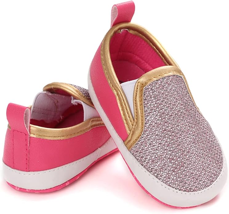 LONSOEN Baby Girls Boys Loafers Prewalker Dress Crib Shoes