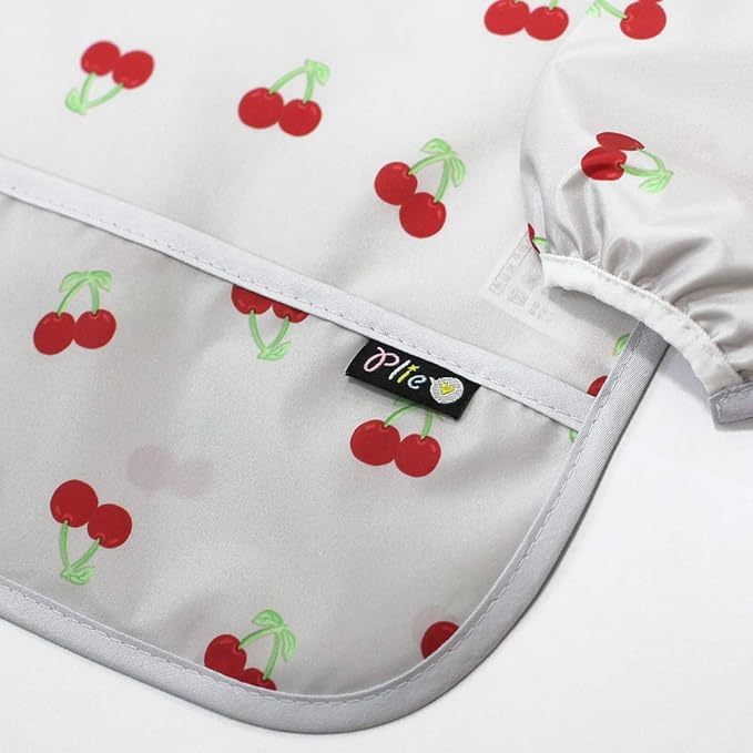 Long Sleeve Waterproof Bib for Toddlers – Feeding Smock for Baby Mealtime, Self-Feeding, Painting & Messy Play, BPA-Free