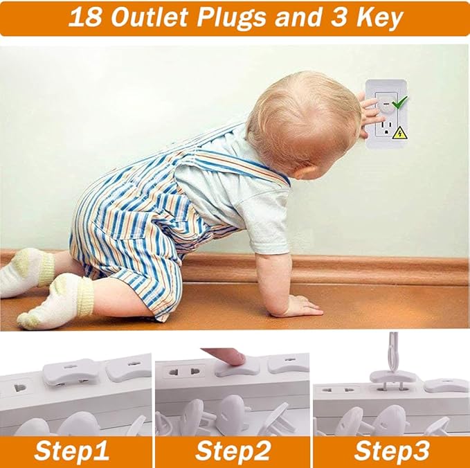 Baby Proof Kit, 83 Packs Baby Proofing Kit Essentials Child Proofing Appliance with Cabinet Locks, Corner Guards and Outlet Covers Baby Safety Products - All-in-one Super Value Child Proof Kit