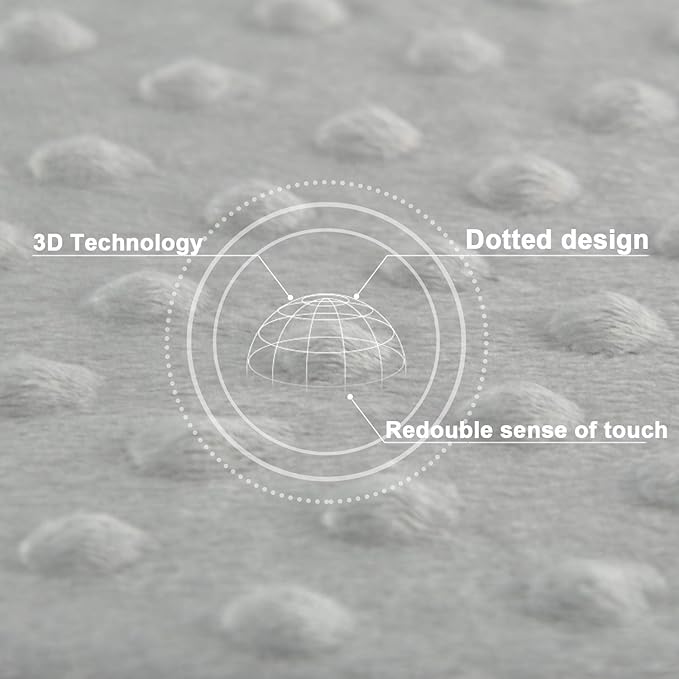 BORITAR Elephant Baby Security Blanket Soft Minky Dot Fabric Lovey Blanket with Lovely Animal Pattern Backing, Stuffed Plush Cuddle Newborn Blankie 14 Inch