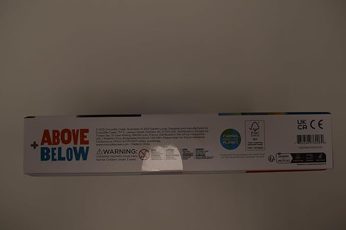 Crocodile Creek Above + Below 48-Piece Jigsaw Floor Puzzle - Fun Floor Puzzles for Kids Ages 4-8 - Earth & Space - 27 x 20 inches Finished