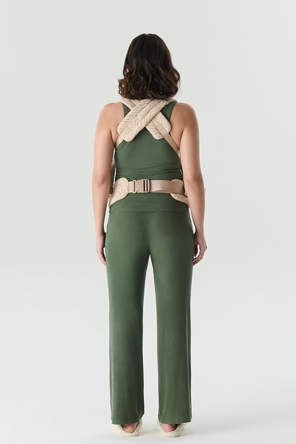 Baby Carrier for Newborns to Toddlers | Cozy Wrap with Lumbar Support | Soft Fabric, 7-35lbs Adjustable Fit | Beige Zebra Pattern