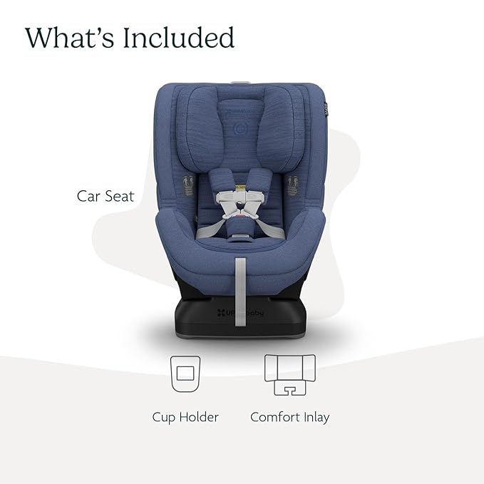 UPPAbaby Rove Convertible Car Seat - 2-in-1 Rear + Forward Facing - Quick + Secure 3-Step Install - Intuitive Safety Technology + Comfort Features - Cup Holder Included - Cody (Coastal Blue)