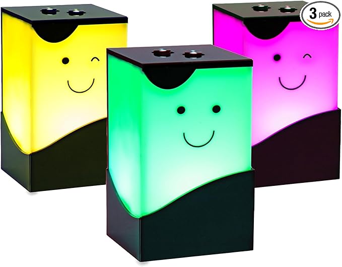 Telepathy Toddlers – Cute Long Distance Lamp for Mother's Day | No Subscription Required, Wi-fi enabled LED Touch Lamp, Distance Lights For Friendship & Long Distance Relationship (Set of 3)
