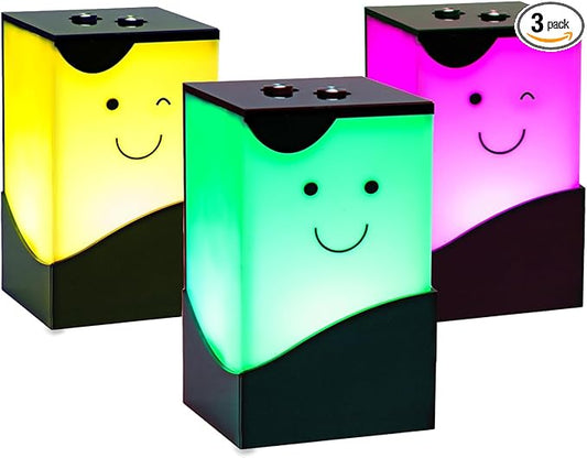 Telepathy Toddlers – Cute Long Distance Lamp for Mother's Day | No Subscription Required, Wi-fi enabled LED Touch Lamp, Distance Lights For Friendship & Long Distance Relationship (Set of 3)