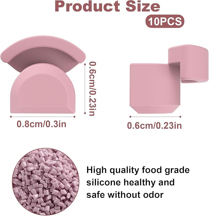 10PCS Spout Cap Compatible with Momcozy M5 Wearable Breastpump, Dustproof, Keep Clean, Prevents Leaks Silicone Spout Cover Fit for M5 Pumps, Breast Pump Replacement Parts