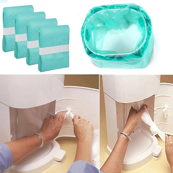 Adult Diaper Liner Refills, Compatible with Janibell Akord 280 Slim Model Pail, Odor-Seal Technology, Adult Diaper System, A Single Liner Pack Will Last Holds Up to 550 Diapers/Briefs, 4-Pack