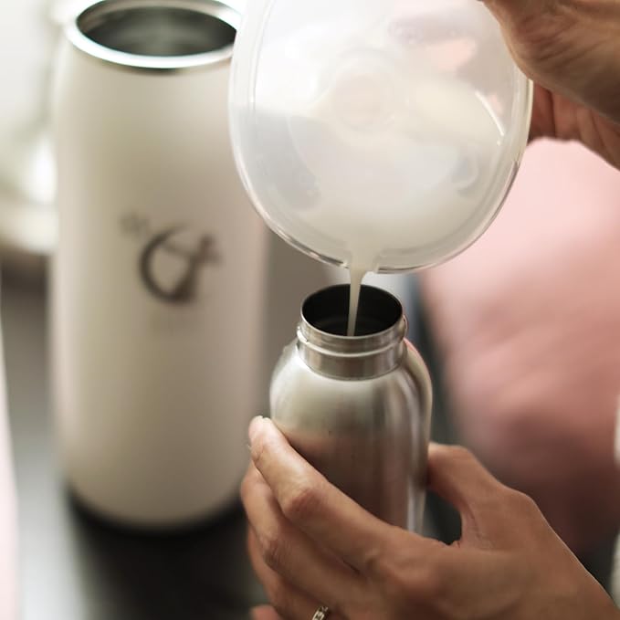 CERES CHILL OG Breastmilk Chiller Bundle with Straw Lid & Infuser – 12–34oz Portable Breast Milk Cooler & 2 Storage Bottles with Universal Pump Adapters – La Vie en Rose Gold - Special Edition