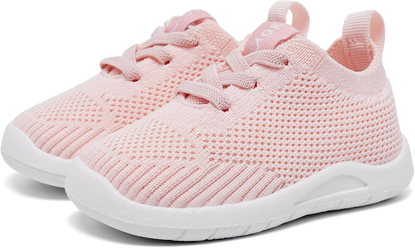 MORENDL Toddler Shoes Baby Walking Sock Shoes Infant Sneakers 0-4 Years Boy Girl Barefoot Tennis Shoe Non-Slip Brethable