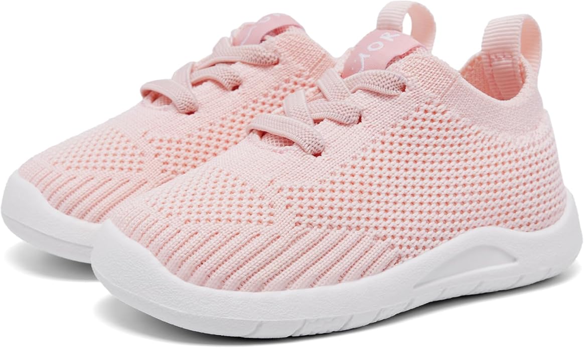 MORENDL Toddler Shoes Baby Walking Sock Shoes Infant Sneakers 0-4 Years Boy Girl Barefoot Tennis Shoe Non-Slip Brethable