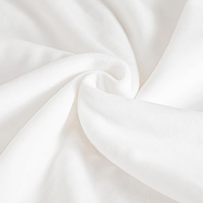 david's kids Micro Fleece Minky Baby Throw Blanket for Boys Girls Neutral with Double Layer and Soothing Raised Dots, 50x60 Inches Breathable and Soft Lightweight Receiving Blanket for Newborns White