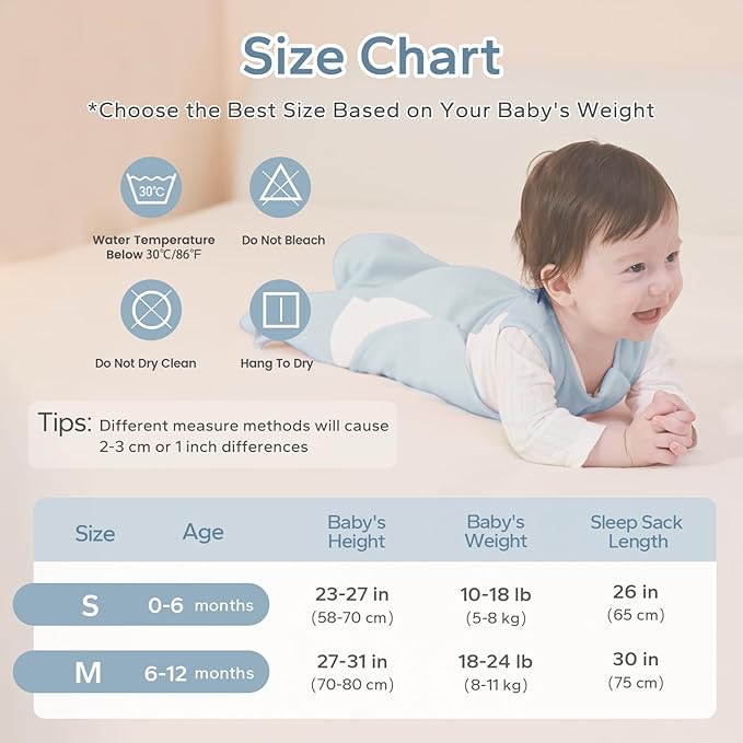 ZIGJOY Swaddle Sleep Sack Newborn 1.5 Tog Fleece Wearable Blanket Baby 0-3 3-6 6-12 Months - Winter Sleeping Sacks Bag
