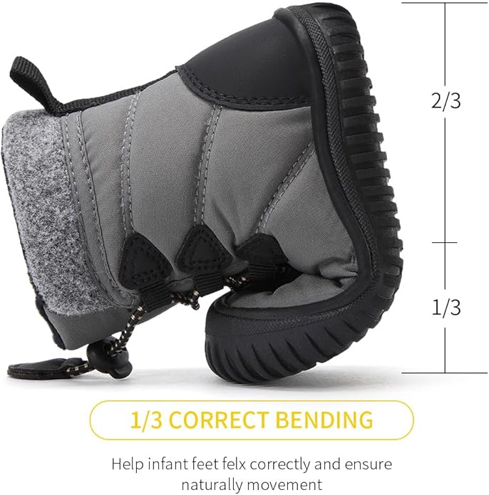 BMCiTYBM Toddler Baby Winter Snow Boots Boy Girl Faux Fur Warm Non Slip First Walking Infant Shoes