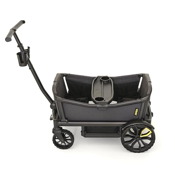 Veer All-Terrain Cruiser XL | Premium Off-Road Wagon Stroller for Babies, Toddlers, and Kids | Push/Pull/Push-Along Steering for Uneven Terrain | JPMA Certified | Lightweight and Collapsible | 4 Seats