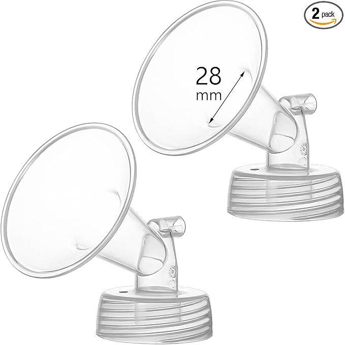 28mm Flange Compatible with Spectra S1 S2 9 Plus Synergy Gold Breastpump Replacement to Spectra Pump Parts and Flange; Not Original; Replaces Shield