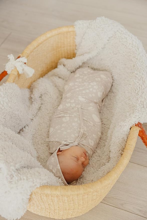 Copper Pearl Baby Swaddle Blanket - Premium Knit Baby Blanket, Large Soft Stretchy Receiving Blankets for Baby Boy and Girl, Swaddles for Newborn, Infant, and Toddler (Tracker)