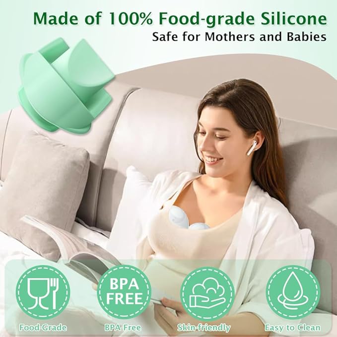 8pcs Duckbill Valves Compatible with Wearable Elvie Breast Pump,for Elvie Breast Pump Replacement Accessories, Silicone BPA Free, Breastfeeding Replacement Parts